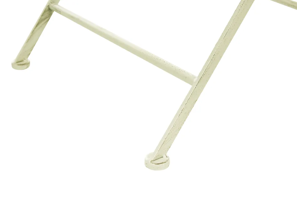 Gartentisch Hellgrun Metall 70 Cm Zusammenklappbar Bivio