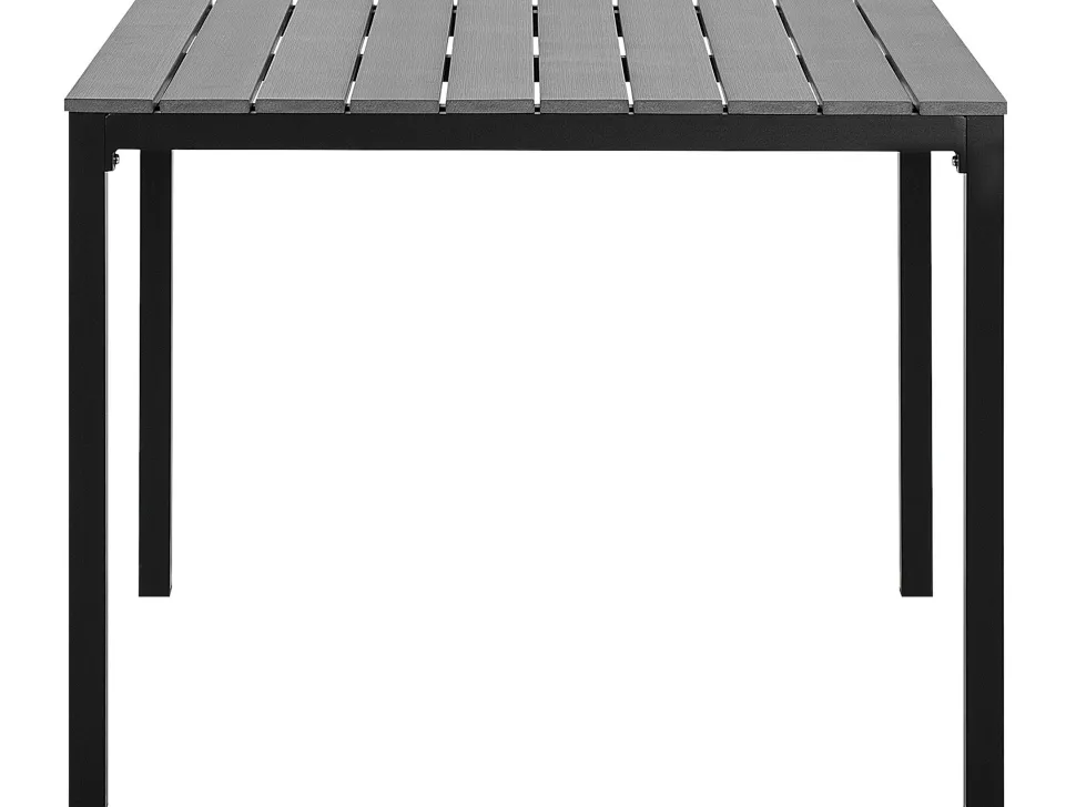 Gartentisch Kunstholz Grau 95 X 95 Cm Prato