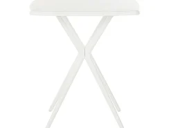 Gartentisch Kunststoff Weis 70 X 70 Cm Sersale