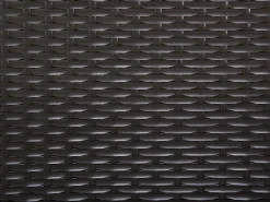 Gartentisch Rattan Dunkelbraun 220 X 100 Cm Italy