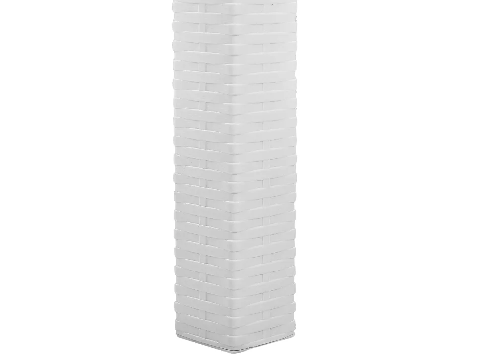 Gartentisch Rattanoptik Weis 140 X 80 Cm Fossano