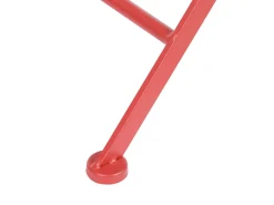 Gartentisch Rot Metall 70 Cm Rund Scario