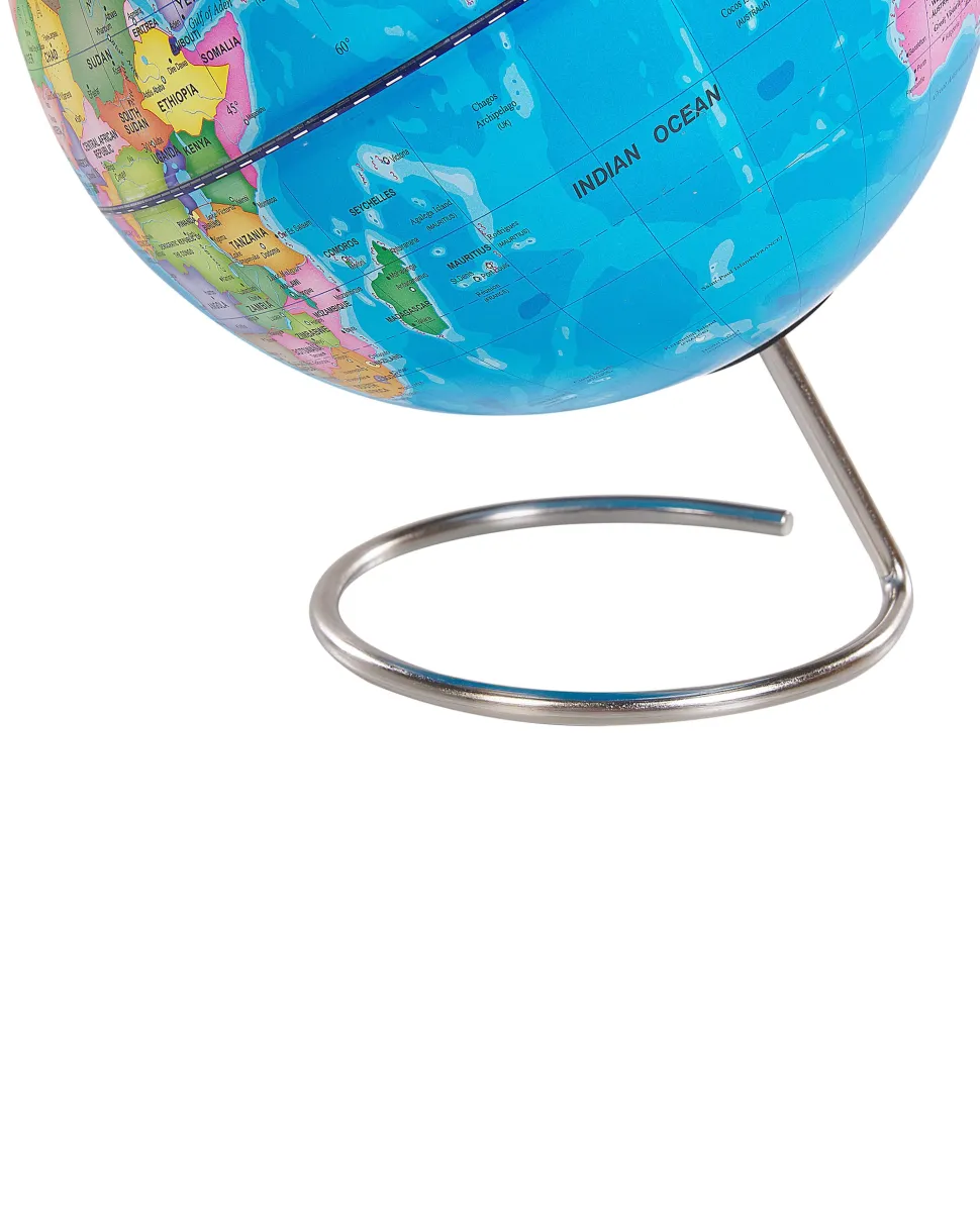 Globus Blau Mit Magneten Edelstahl-Standfus 29 Cm Cartier