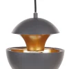 Hangelampe Metall Schwarz / Gold Kugelform Bojana