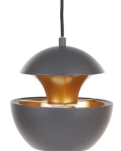 Hangelampe Metall Schwarz / Gold Kugelform Bojana