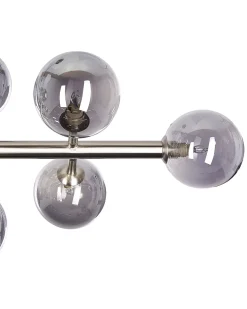 Hangelampe Mit 10 Leuchte Silber Ramis