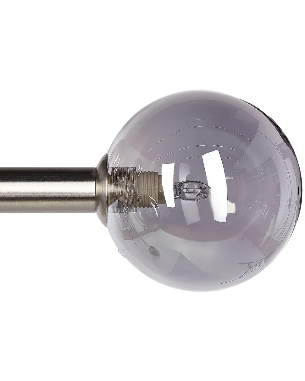 Hangelampe Mit 10 Leuchte Silber Ramis