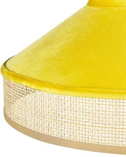 Hangelampe Rattan Gelb / Naturlich Batali