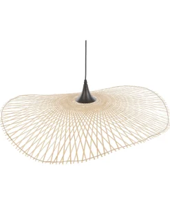 Hangeleuchte Bambusholz Hellbraun 80 Cm Geometrisch Floyd
