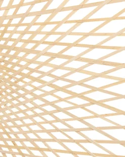 Hangeleuchte Bambusholz Hellbraun 80 Cm Geometrisch Floyd