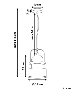 Hangeleuchte Beton Hellgrau Glockenform Verde