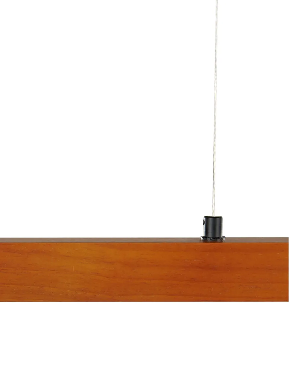 Hangeleuchte Eichenholz Braun Integriertes Led-Licht Dimmbar Stewarts