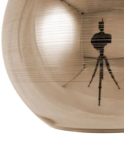 Hangeleuchte Glas Gold Kugelform Asaro