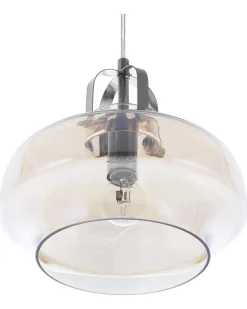 Hangeleuchte Glas Goldgelb Glockenform Wiltz