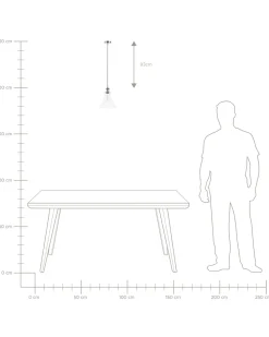 Hangeleuchte Glas Messing Kegelform Bergantes