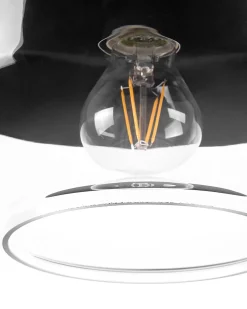Hangeleuchte Glas Schwarz / Transparent Rund Murray
