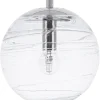 Hangeleuchte Glas Transparent Kugelform Mirna