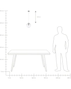 Hangeleuchte Glas Transparent Kugelform Mirna