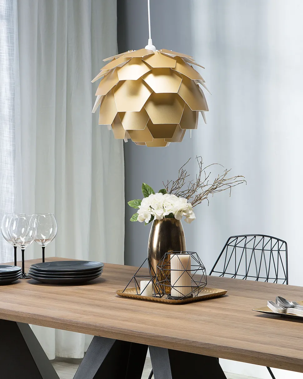 Hangeleuchte Gold Zapfenform Segre Klein