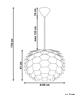 Hangeleuchte Grau Zapfenform Segre Gros