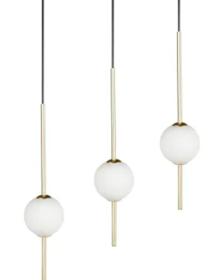 Hangeleuchte Led Metall Gold 3-Flammig Shannon