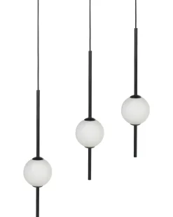 Hangeleuchte Led Metall Schwarz 3-Flammig Shannon