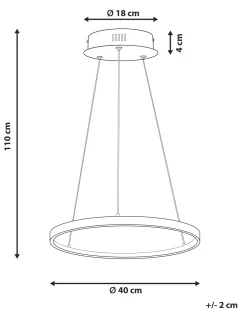 Hangeleuchte Led Rosegold Ringform O 50 Cm Jordan