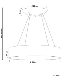 Hangeleuchte Led Schwarz Ringform Lenya
