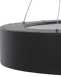 Hangeleuchte Led Schwarz Ringform Lenya