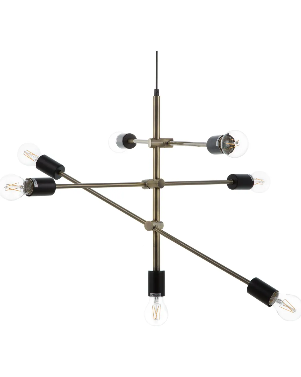 Hangeleuchte Messing 7-Flammig Cremera