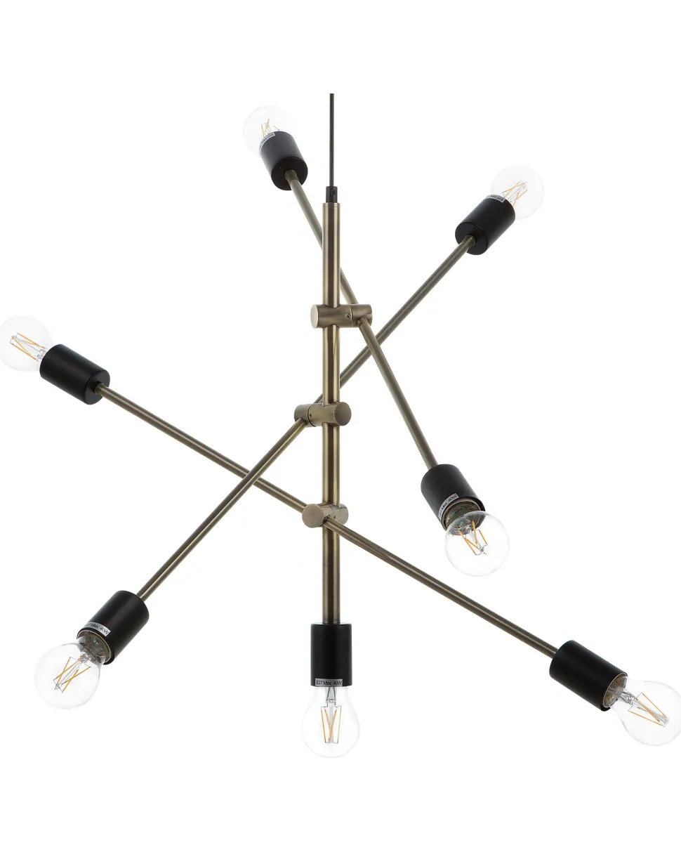 Hangeleuchte Messing 7-Flammig Cremera