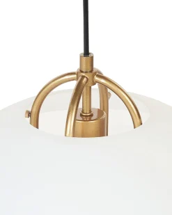 Hangeleuchte Metall Gold / Weis 3-Flammig Nattai