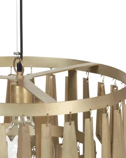 Hangeleuchte Metall Messing Wasserfall-Optik Chambal