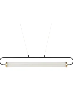 Hangeleuchte Metall Schwarz Integriertes Led-Licht Henry