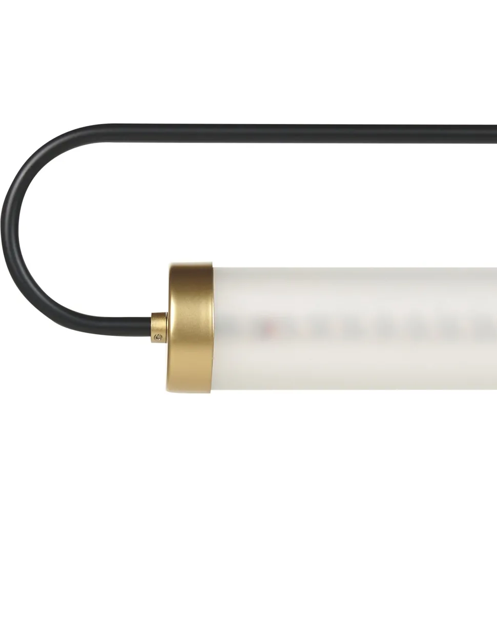 Hangeleuchte Metall Schwarz Integriertes Led-Licht Henry