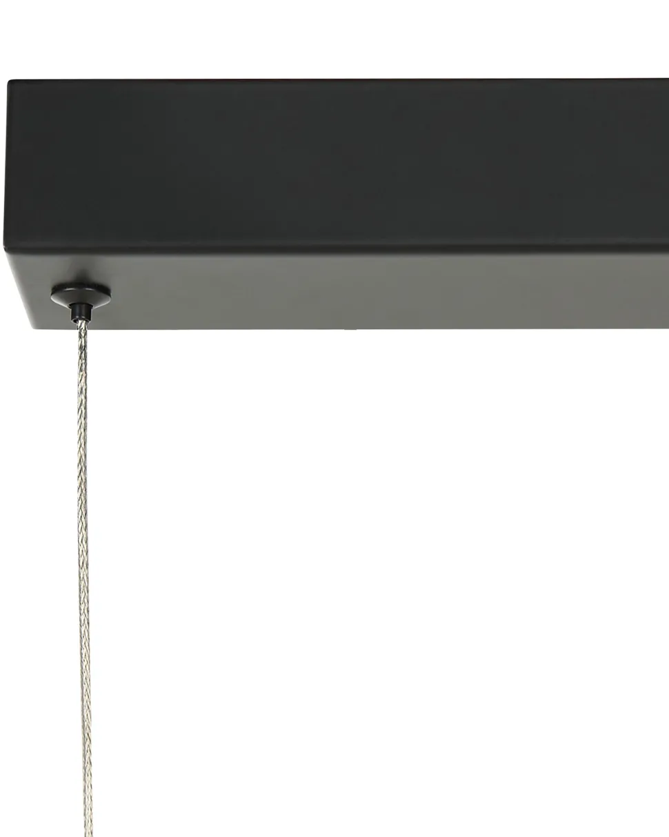 Hangeleuchte Metall Schwarz Integriertes Led-Licht Henry