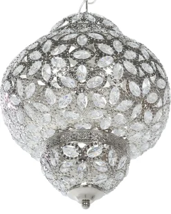 Hangeleuchte Nickel Blumenmuster Bandama