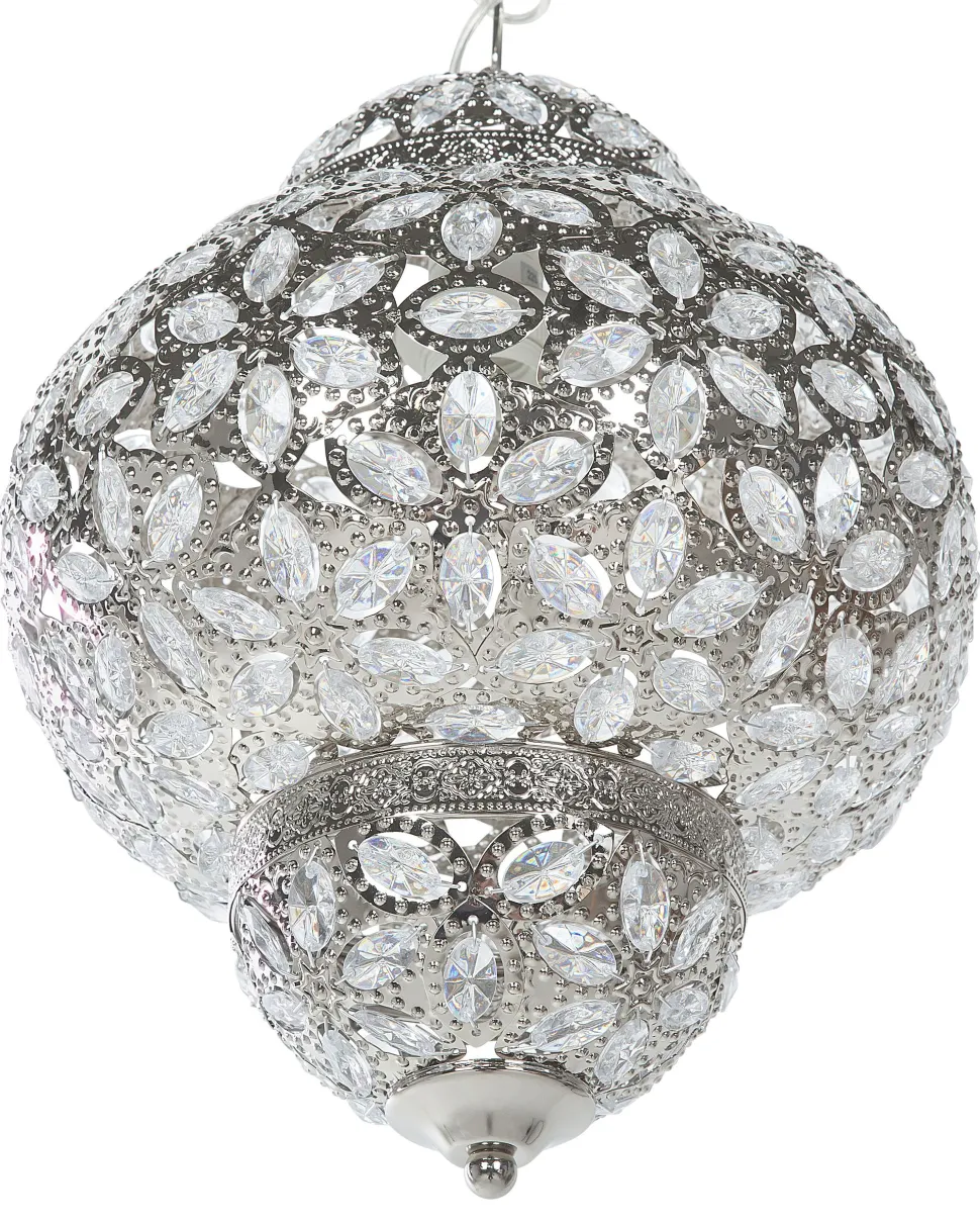 Hangeleuchte Nickel Blumenmuster Bandama