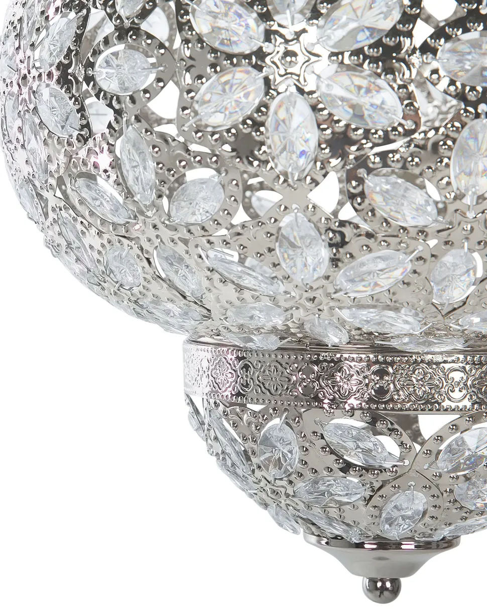 Hangeleuchte Nickel Blumenmuster Bandama
