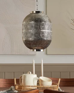 Hangeleuchte Nickel Rund Maringa