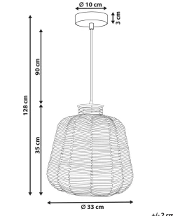 Hangeleuchte Rattan Naturlich Ramena
