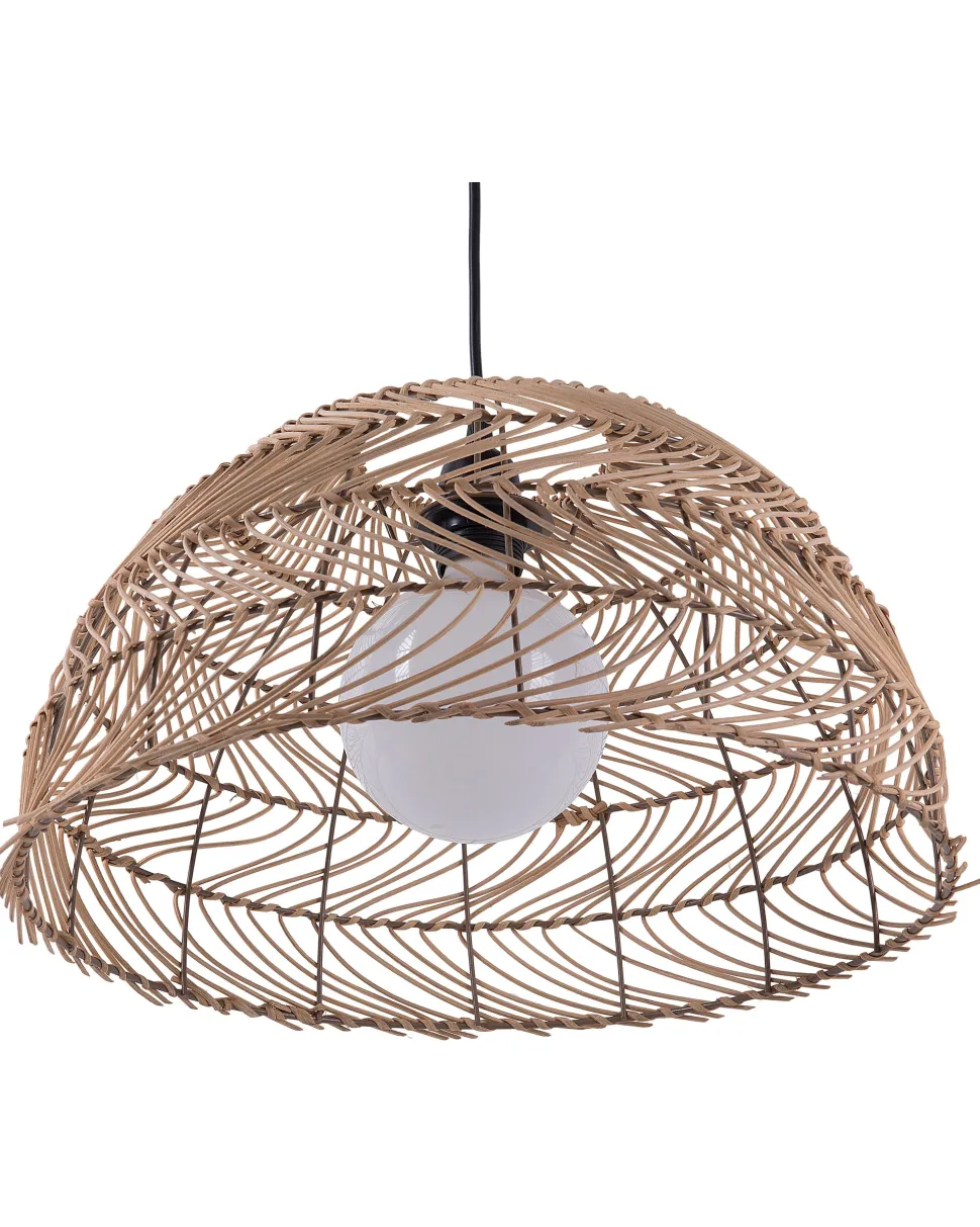 Hangeleuchte Rattan Naturlich Rund Selenge