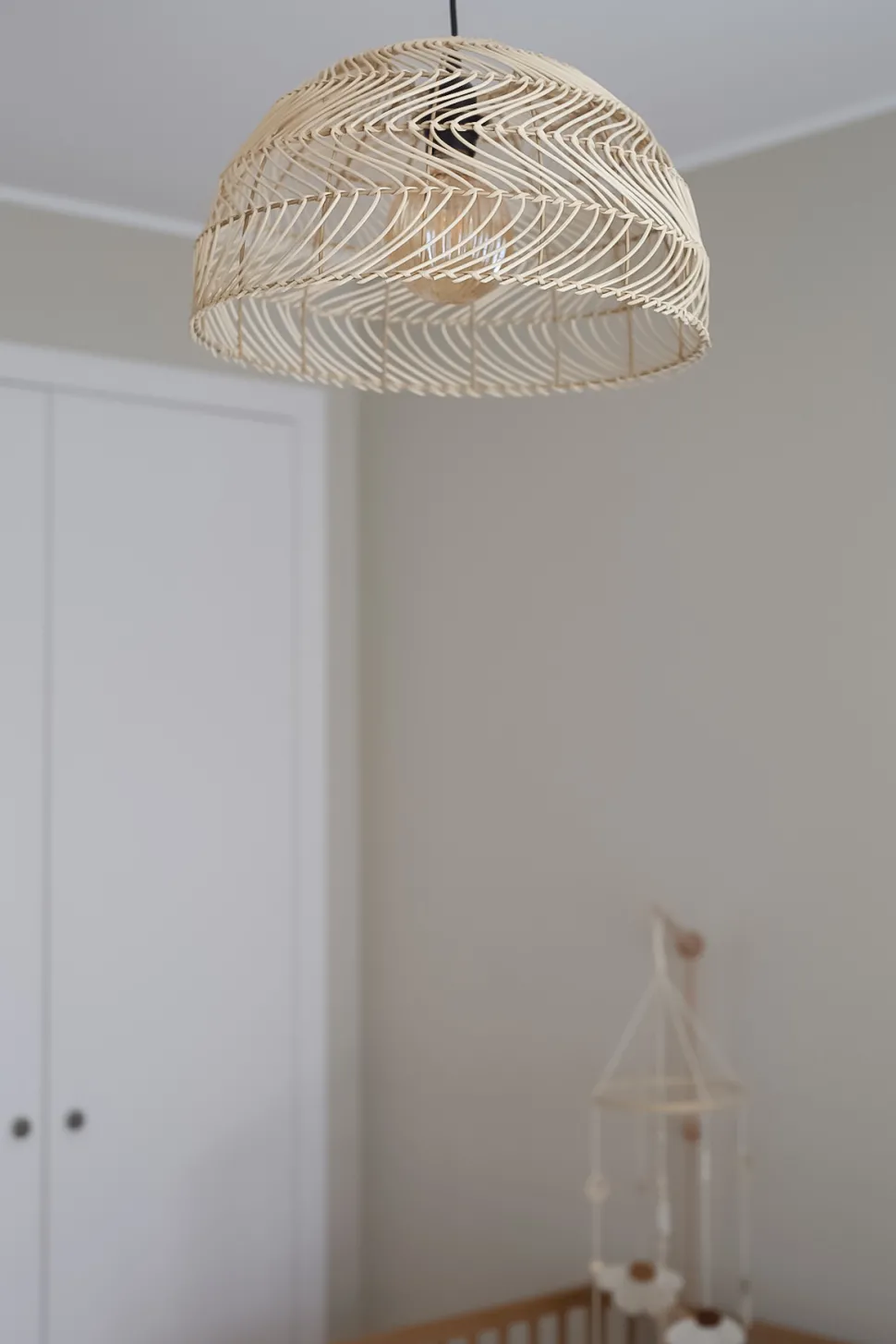 Hangeleuchte Rattan Naturlich Rund Selenge
