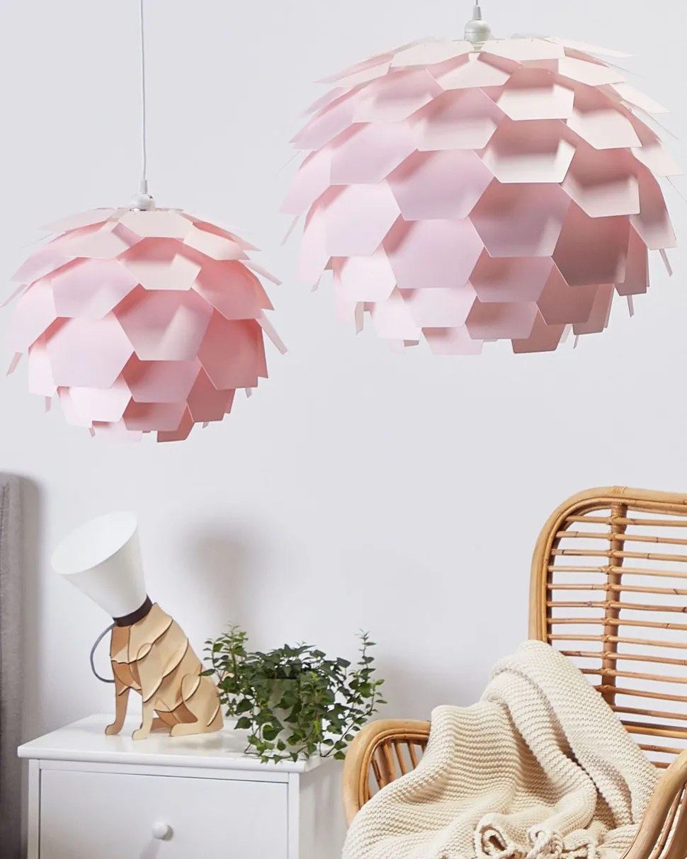 Hangeleuchte Rosa 60 Cm Zapfenform Segre Gros