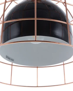 Hangeleuchte Schwarz / Kupfer Glockenform Tresa