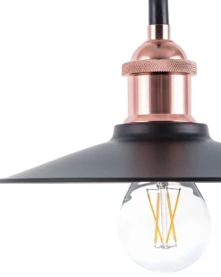 Hangeleuchte Schwarz / Kupfer Kegelform Swift S