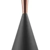 Hangeleuchte Schwarz / Kupfer Kegelform Tagus