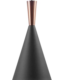 Hangeleuchte Schwarz / Kupfer Kegelform Tagus