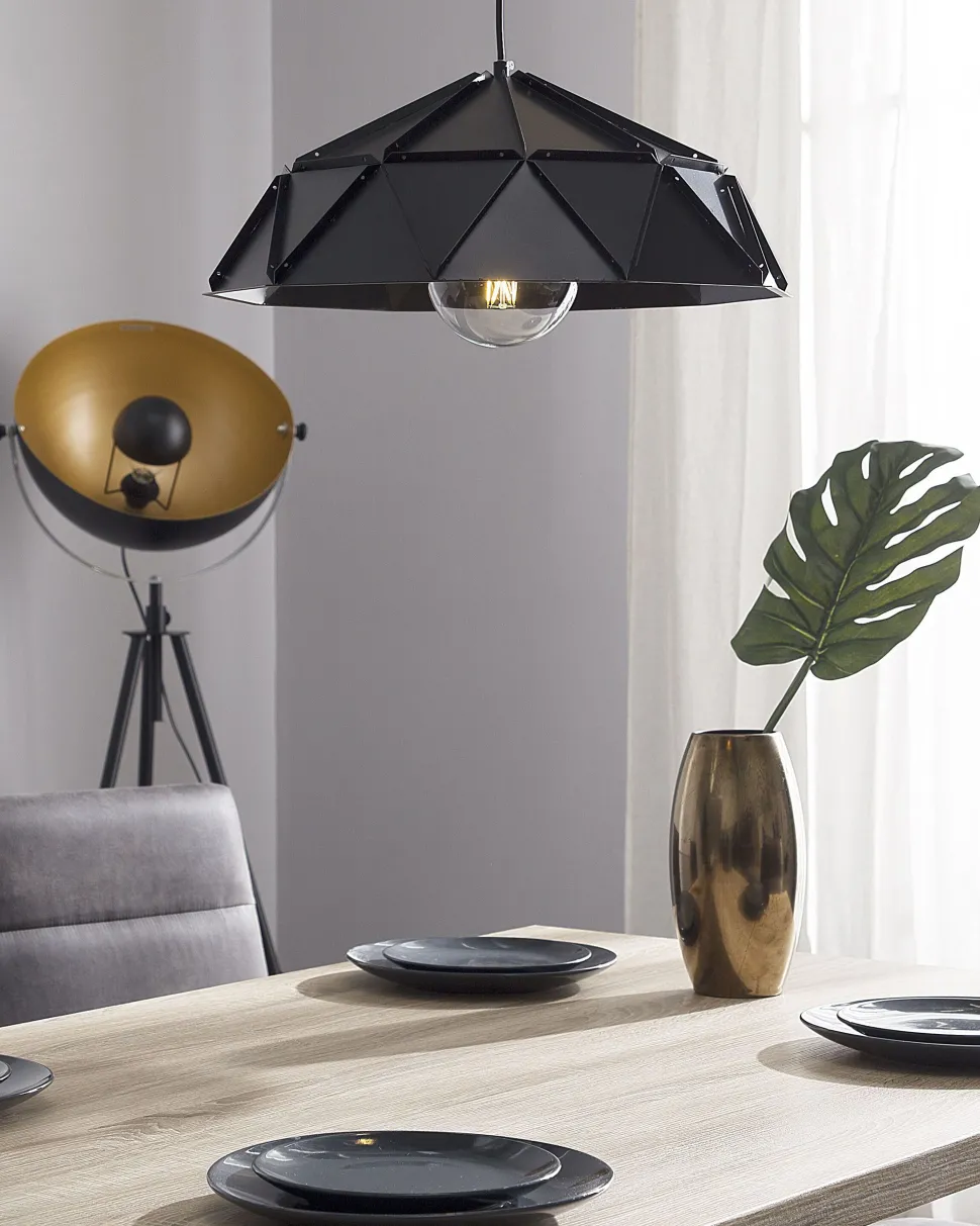 Hangeleuchte Schwarz Geometrisch Senia