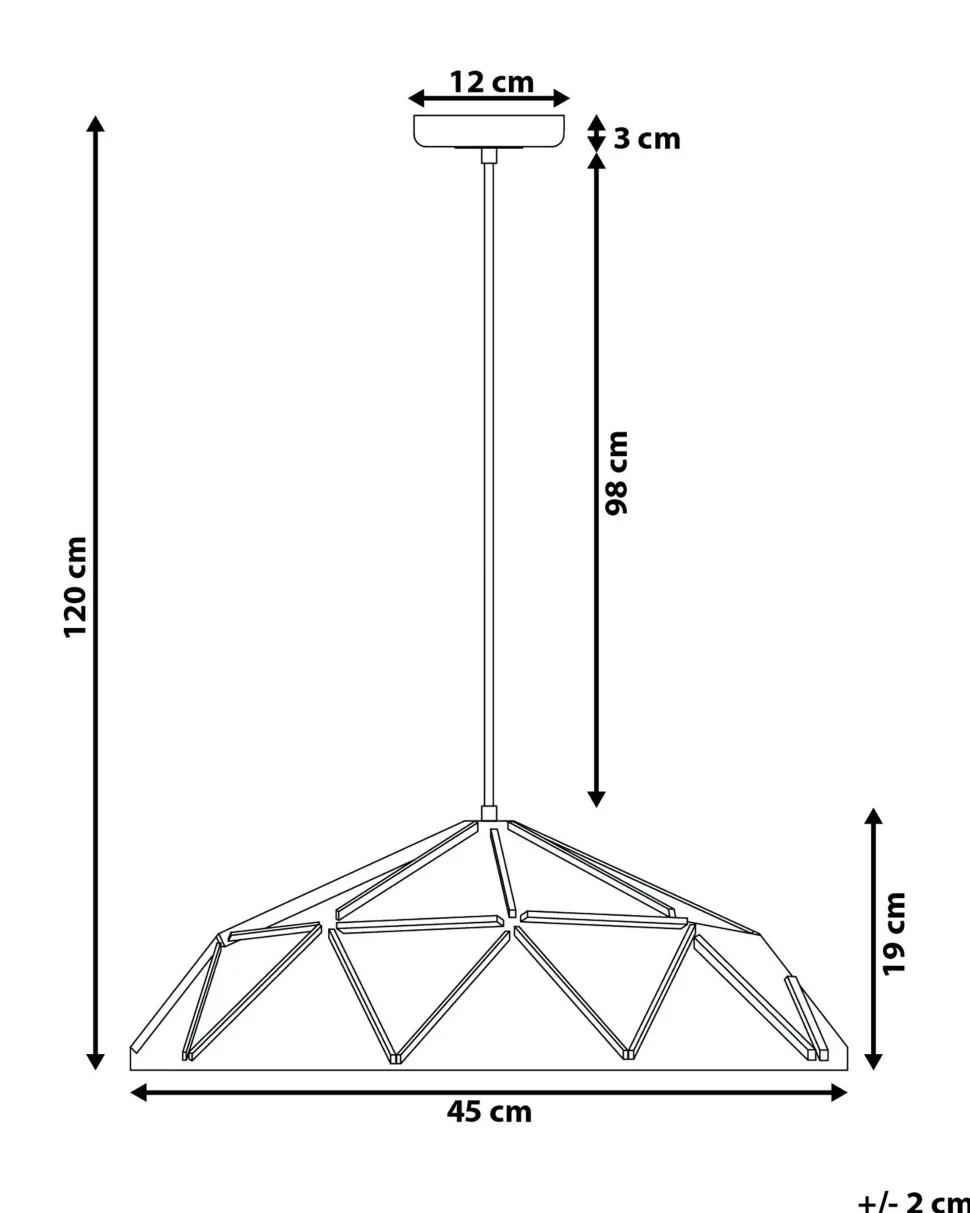 Hangeleuchte Schwarz Geometrisch Senia